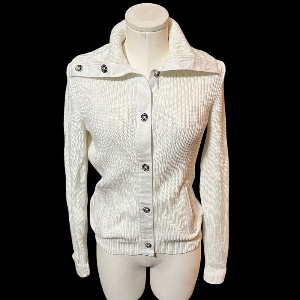 Lauren Ralph Lauren Cable Knit cardigan Sweater with pockets